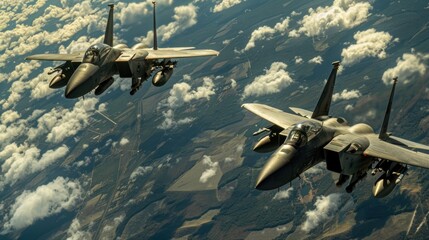 Air combat. Jets conclude dissimilar air combat training.