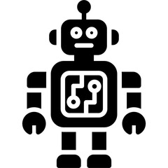 Canvas Print - Robot Icon