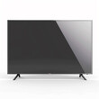 Modern Flat Screen TV with Black Bezel Isolated on White - Perfect for Technology and Entertainment Spaces
