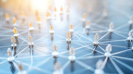 Wall Mural - Network_of_business_contacts_and_connections