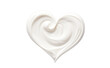 © Екатерина Клищевник - texture of a cosmetic smear of cream in the shape of a heart on a transparent background