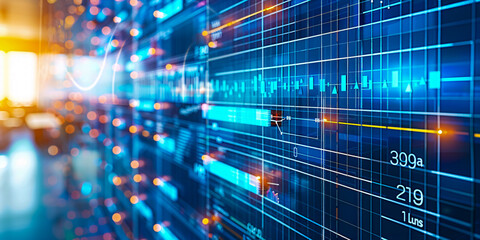 futuristic digital technology and networking concept, abstract computer background