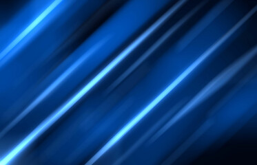 Wall Mural - blue lines in motion blur. dynamic background for news or business.