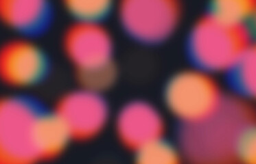 Wall Mural - abstract defocused image with chromatic aberration effect. pink holiday background.