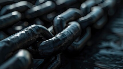 Blockchain concept. Generative AI