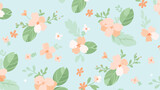 Fototapeta Miasta - Beautiful vector illustration with mint flowers. Se