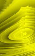 Poster - NOT AI.
bright vivid lemon yellow coloured creative futuristic design in 3D on a black background	