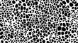 leopard dots black vector pattern, decorative print nocolor shape design backdrop transparent svg