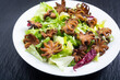 Salad with Baby octopus fried