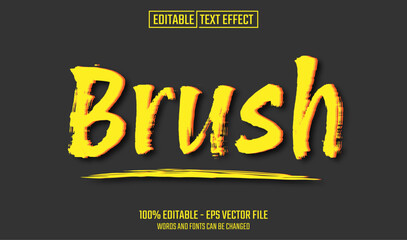 Wall Mural - brush editable text effect