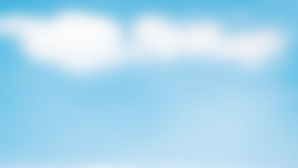 Wall Mural - Blurred of blue sky and white clouds .blue sky background.