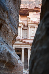 Sticker - View at the Treasury at Petra in Jordan