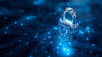 Cybersecurity and information or network protection. Future technology web services for business and internet project