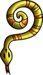 Cute snake animal funny cartoon clipart illustration
