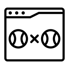 match line icon