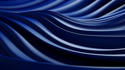 Energetic blue metallic lines with 3d topographical effect creating dynamic abstract design