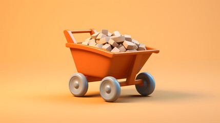 Poster - Wheelbarrow Farm Icon 3d