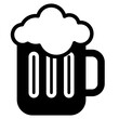 Beer mug icon, alcohol, beer glass icon, alcohol drink.