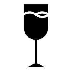 Wall Mural - wine glass icon