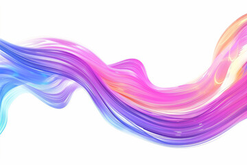 colorful waves over a white background