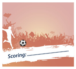 Wall Mural - soccer sports scoring