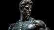 © designwala - A stoic Greek bearded man bronze statue