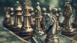 horse chess, Chess, image can be used to depict strategy, competition, or a love for the game of chess,  Generative Ai