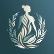 Logo - Frau im Blätterkranz
