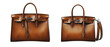 Handbag luxury  leather women isolated on transparent background