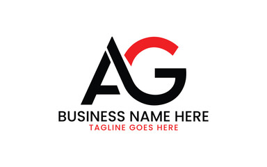 Luxury Letter A and G Logo, AG Monogram Logo Suitable for startup companies and business