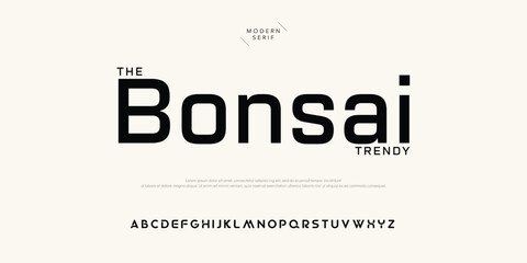 Bonsai modern creative minimal alphabet small letter logo design