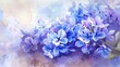 Watercolor lilac blossoms on a textured background, suitable for art prints.