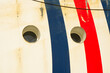 Portholes in ships hull