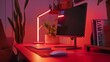 Transform your desk space into a sanctuary of productivity and ease with our intelligent reading light on a bold red desk, a perfect synergy for unparalleled comfort attractive look