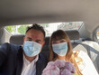 © Hernandez & Sorokina/Stocksy - UGC Newlyweds Selfie In The Car