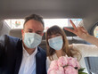 © Hernandez & Sorokina/Stocksy - UGC Newlyweds Selfie In The Car