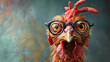 © Ummeya - Humorous and exaggerated chicken caricature, fun twist on pet portrait
