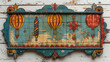 Vintage Style Painted Wooden Sign