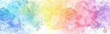 Fototapeta  - Rainbow Colored Paint Splattered on White Background