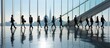 © GoDress - blured business people in fast movement walking up and down stair outside office