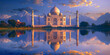 Taj Mahal with reflection in the pond