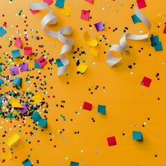 Wall Mural - abstract background with confetti