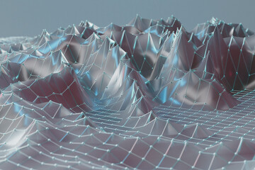 3d futuristic data