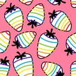 Fruit seamless lgbt strawberry pattern for fabrics and textiles and packaging and gifts and cards and linens