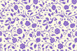 vintage purple and white floral pattern wallpaper design