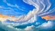 a clouds background that stretches into infinity, conveying the boundless beauty and majesty of the sky
