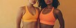 Two Confident Women Stand Tall in Fitness Wear