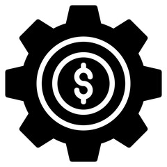 Sticker - Business Settings Solid Icon