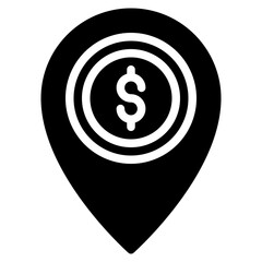 Sticker - Business Location Solid Icon