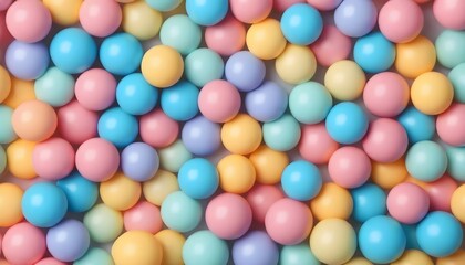Wall Mural - Background of pastel colored balls. Abstract background
